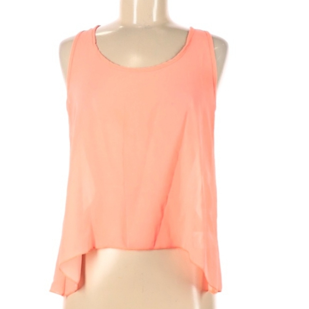 Da Moda By Periority Coral Sleeveless Womens Sleeveless Top Medium
